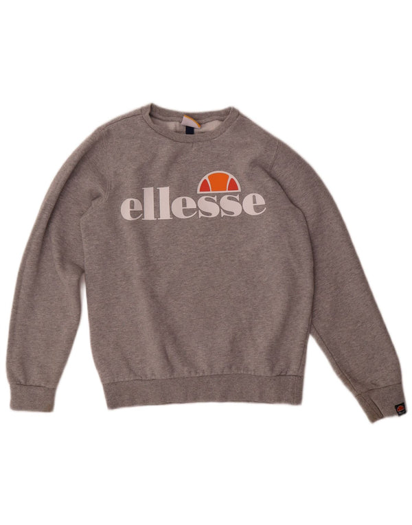 Bluza chłopięca Ellesse z grafiką, 12-13 lat, szara bawełna