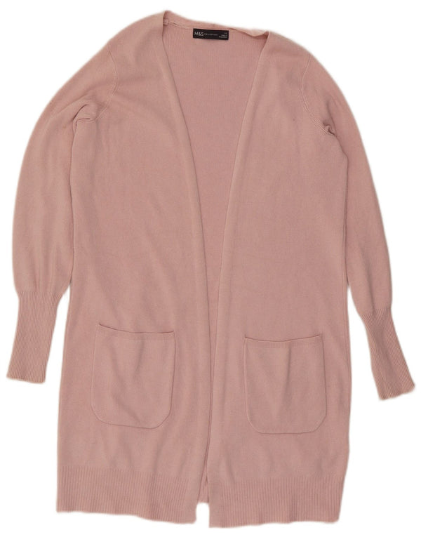 Marks & Spencer Damski sweter oversize o przedłużonym fasonie, UK 6 XS, różowy