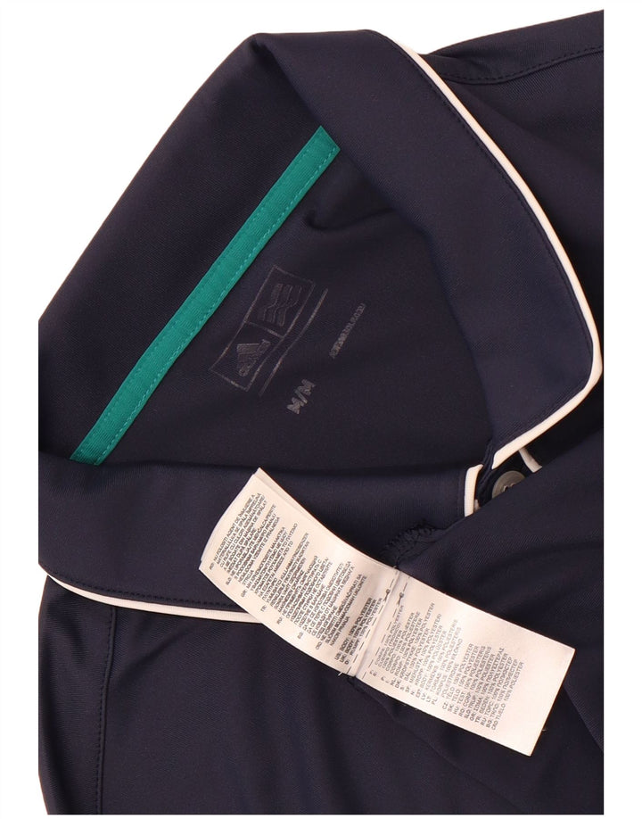 Męska koszulka polo Adidas, średni granatowy poliester