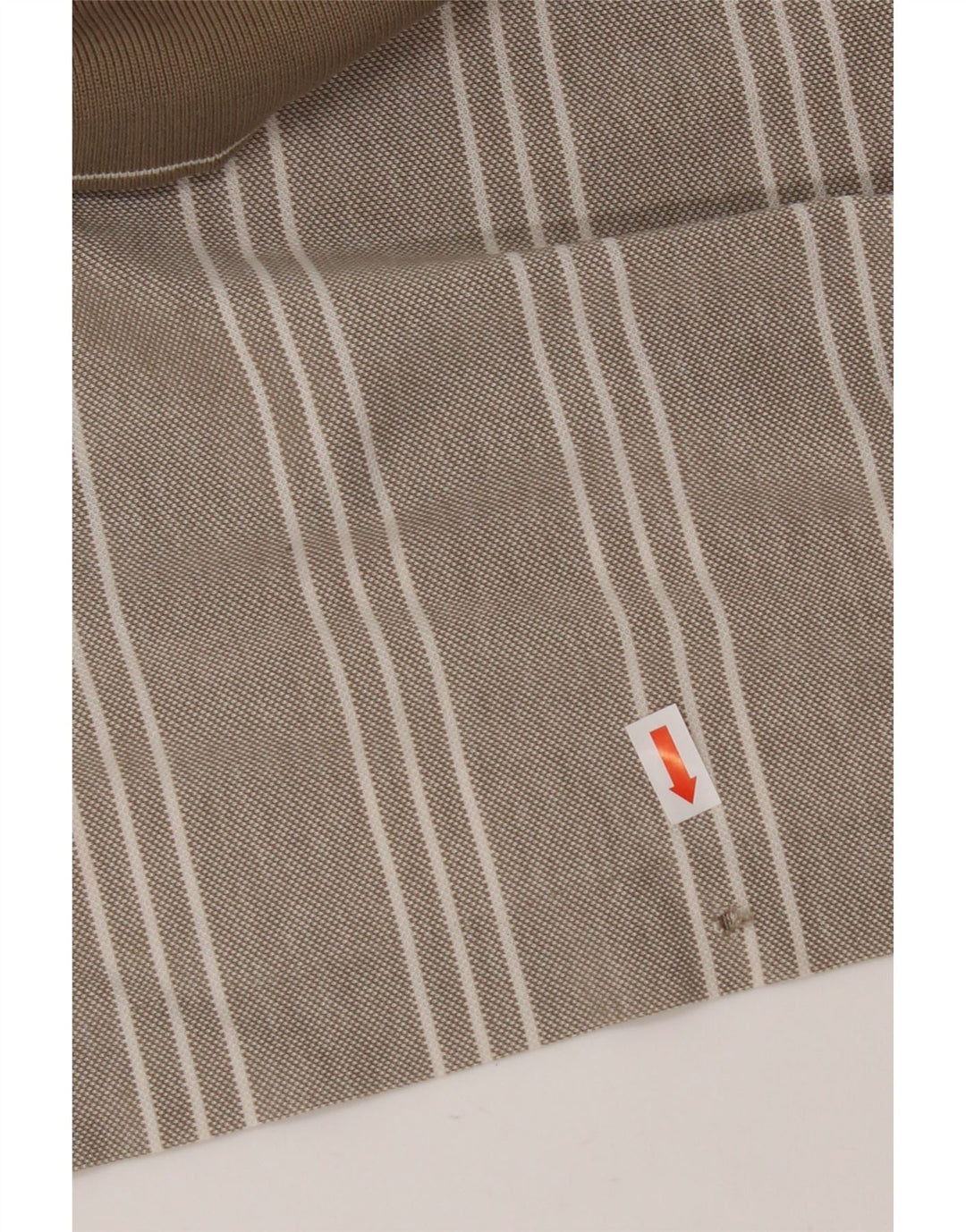 Męska koszulka polo NIKE UK 39/41 w średnie beżowe paski