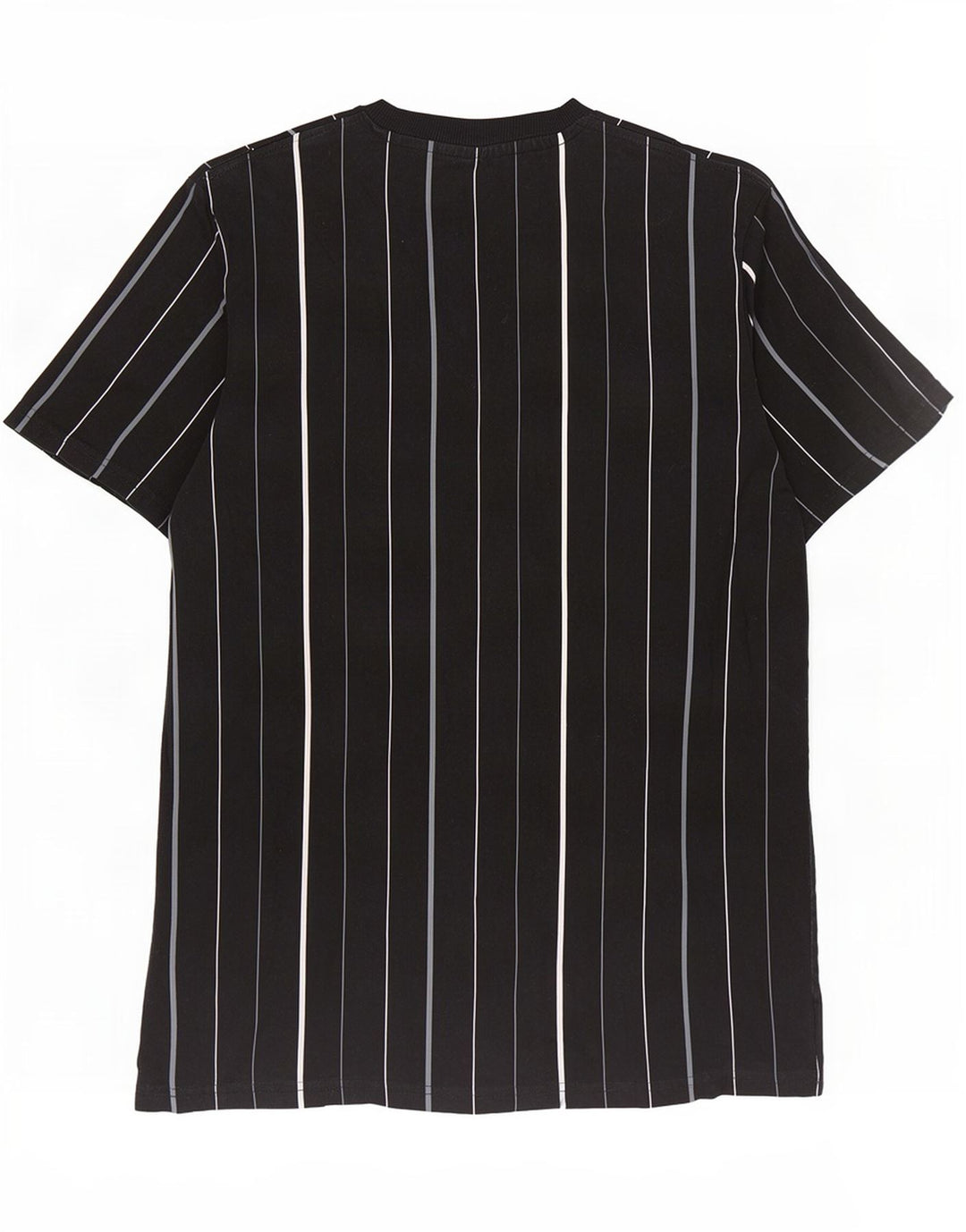 T-shirt męski Fila Top, mały, czarny, bawełniany w paski