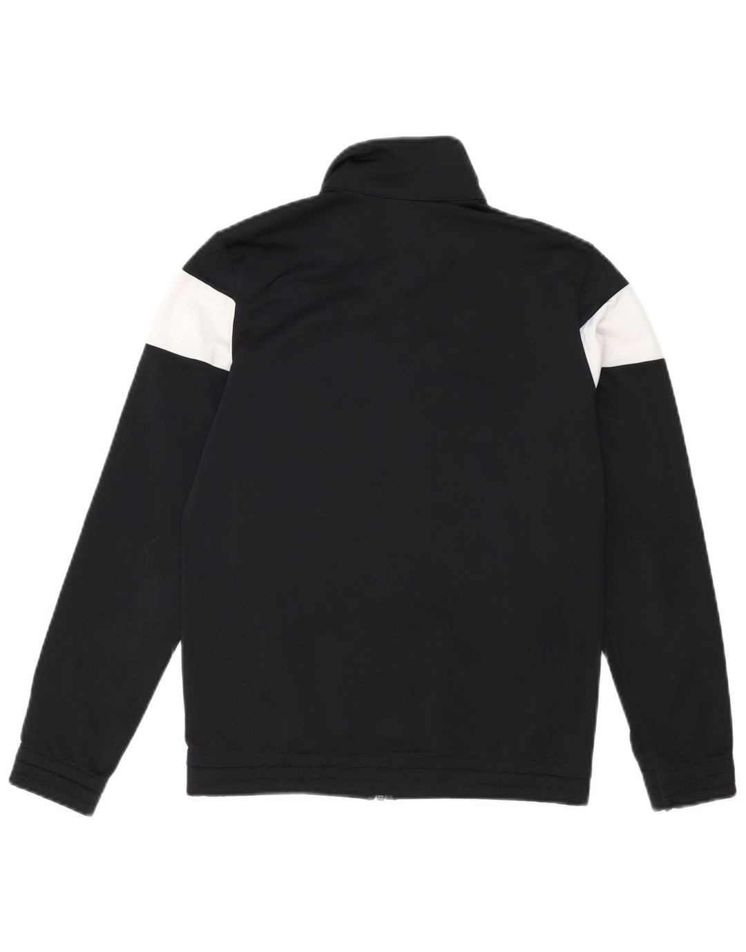 Chłopięca kurtka dresowa Adidas 11-12 lat Czarny poliester z blokami kolorów