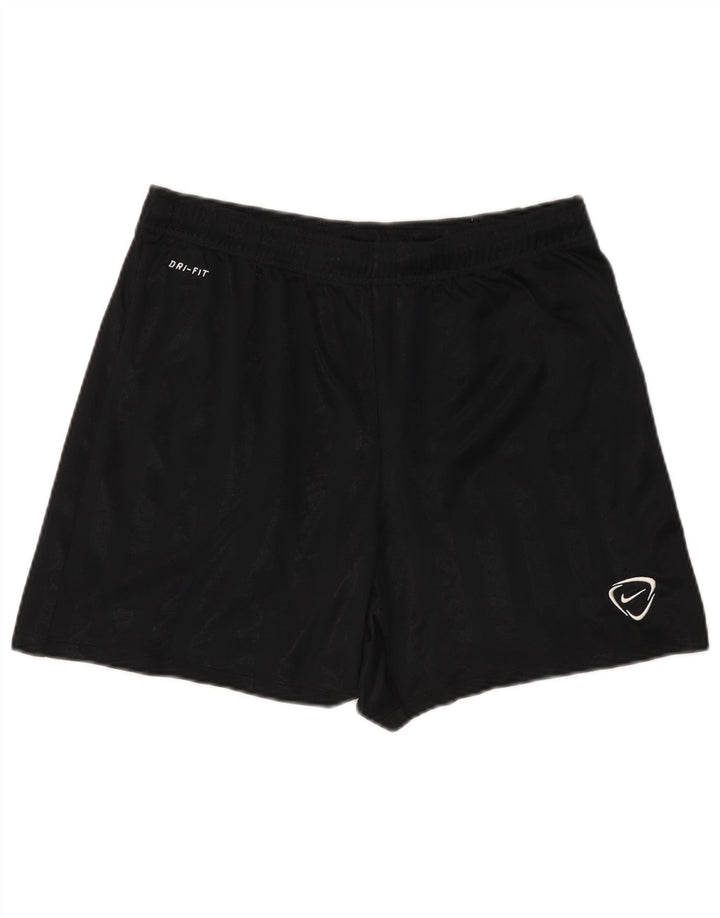 Męskie spodenki sportowe Nike Dri Fit, poliester w średnie czarne paski
