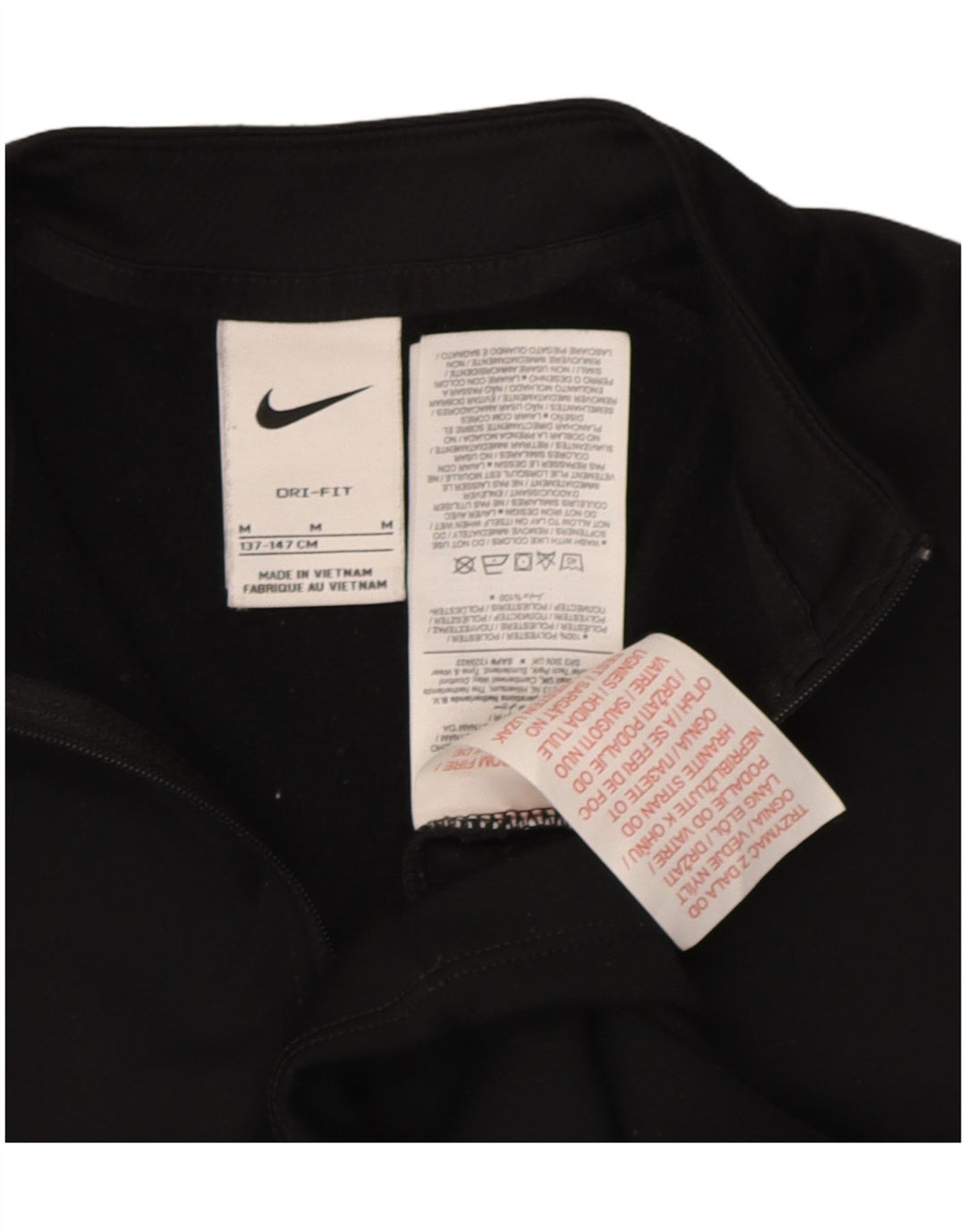 Chłopięcy dres Nike Dri Fit z grafiką, 10-11 lat, średni czarny