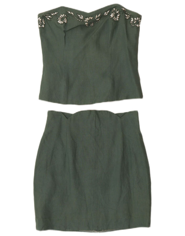 Angelo Santagostino damski 2-częściowy zestaw spódnic IT 44 Medium W26 Green Designe
