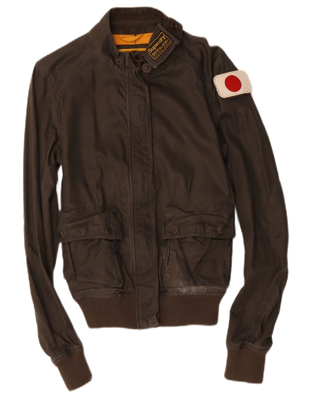 Damska kurtka bomber Superdry UK 14, średni brąz
