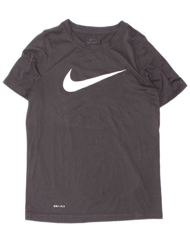 Chłopięcy T-shirt Nike Dri Fit z grafiką, 10-11 lat, średni czarny poliester