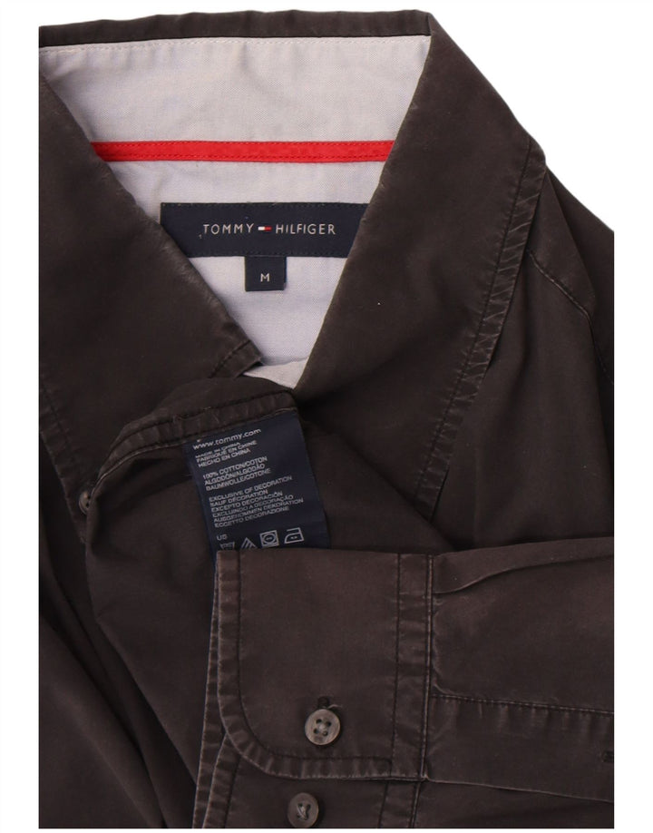 Koszula męska Tommy Hilfiger, średnia czarna, bawełniana