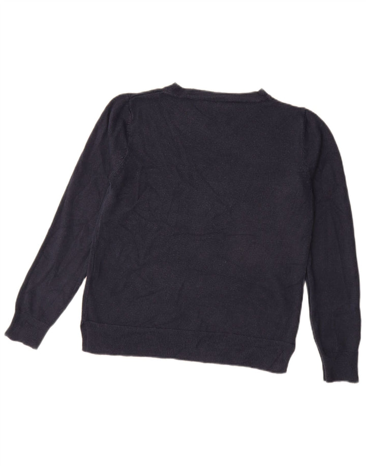 Sweter damski Marks & Spencer z okrągłym dekoltem, UK 12, średni granatowy