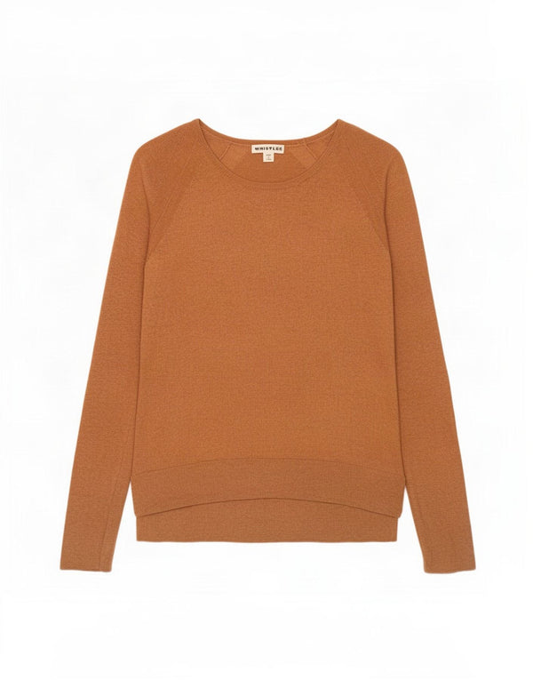 Sweter damski Whistles z dekoltem w łódkę, UK 10, mały brązowy