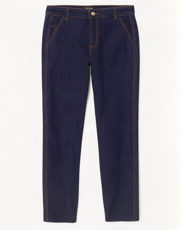 Damskie jeansy skinny Massimo Dutti EU 36 XS W26 L30 Granatowa bawełna