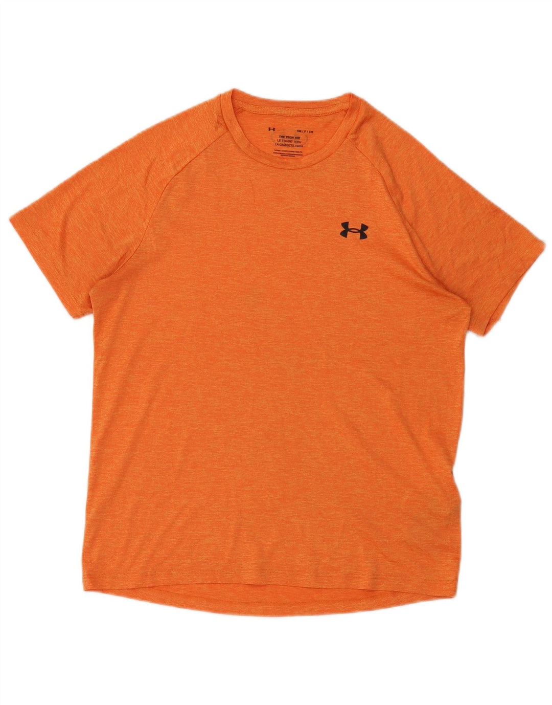 Męska koszulka Under Armour The Tech Tee, mała, pomarańczowa, poliestrowa
