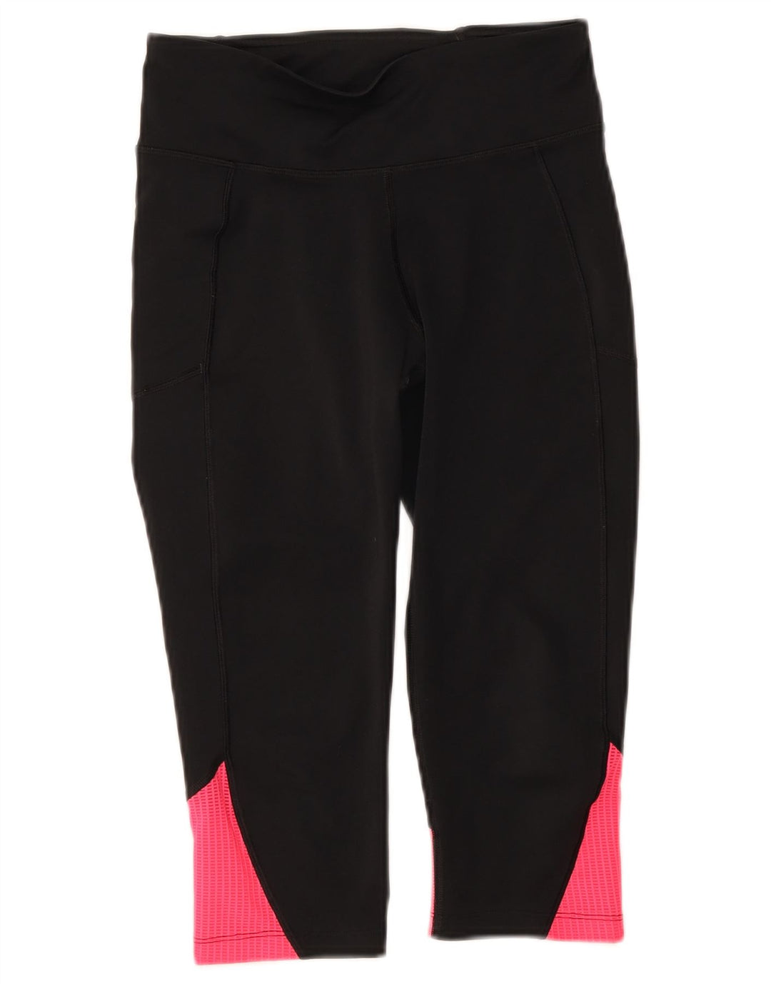 Damskie legginsy Capri Under Armour UK 8, małe, czarne, z blokami kolorów