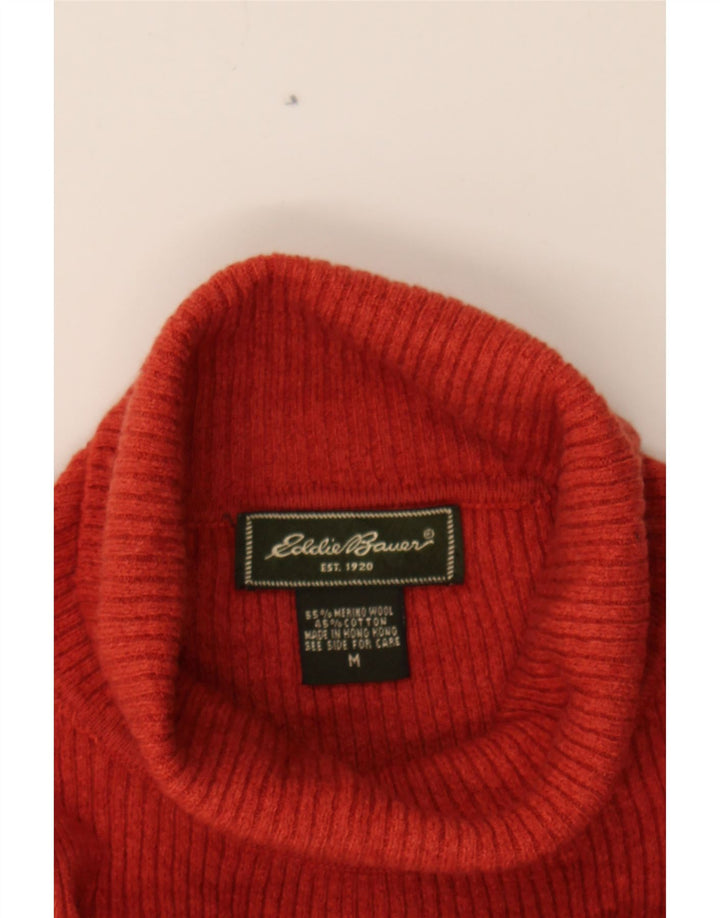 EDDIE BAUER Girls Crop Roll Neck Jumper Sweater 10-11 Years Medium Red Vintage Eddie Bauer and Second-Hand Eddie Bauer from Messina Hembry 