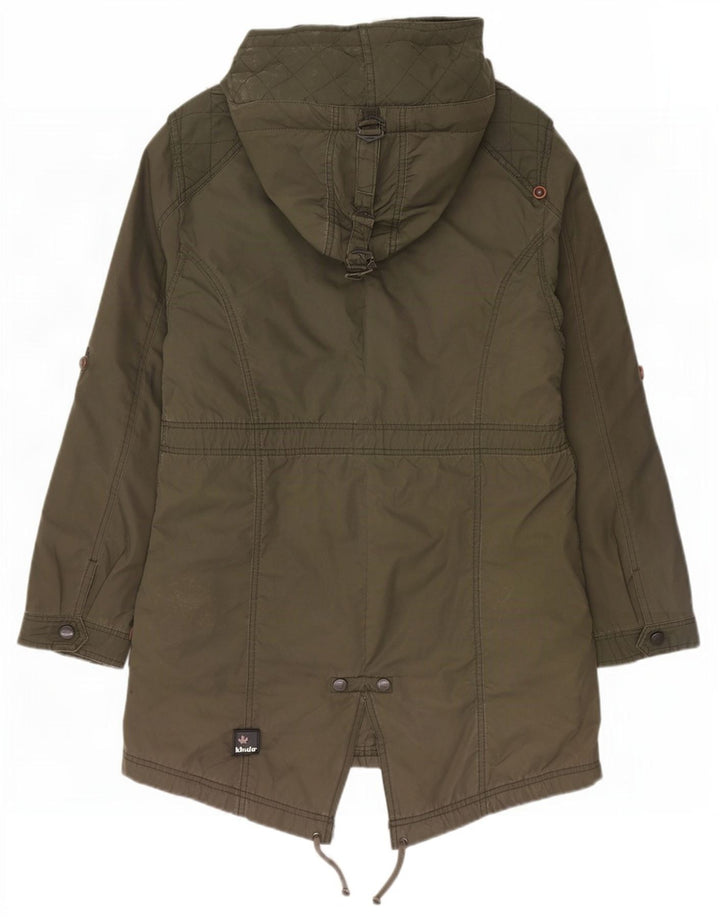 Damska kurtka parka z kapturem KHUJO UK 20 2XL Khaki Poliester