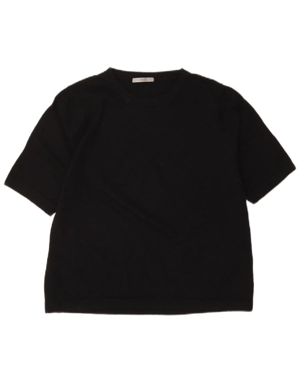 Marks & Spencer Damski sweter z okrągłym dekoltem UK 20 2XL Czarny