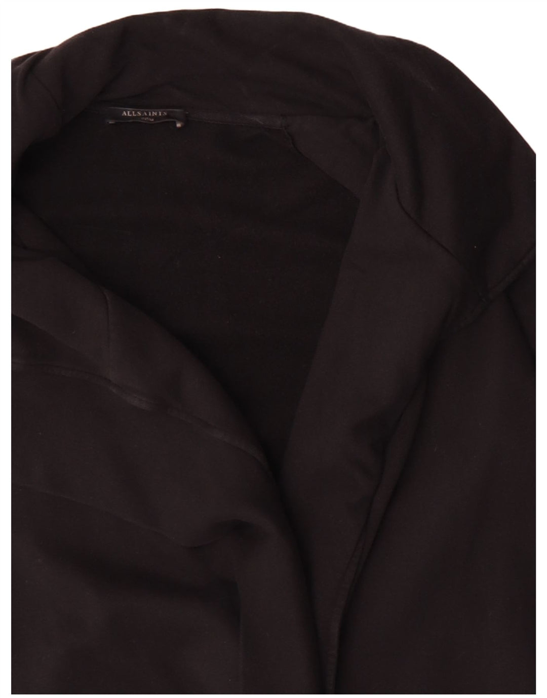 ALL SAINTS Damski sweter oversize o przedłużonym kroju UK 14, średni czarny