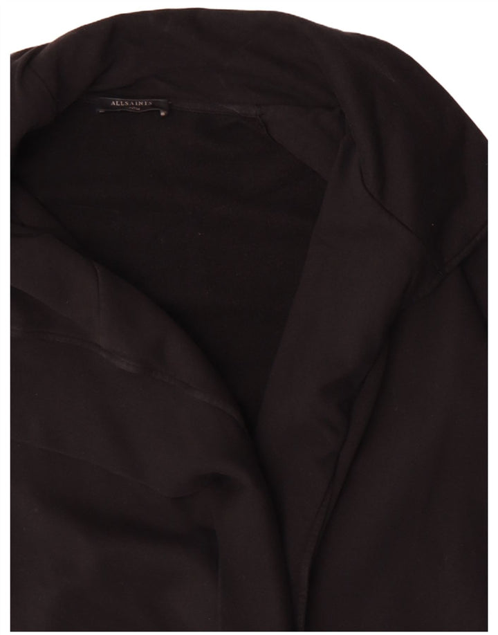 ALL SAINTS Damski sweter oversize o przedłużonym kroju UK 14, średni czarny