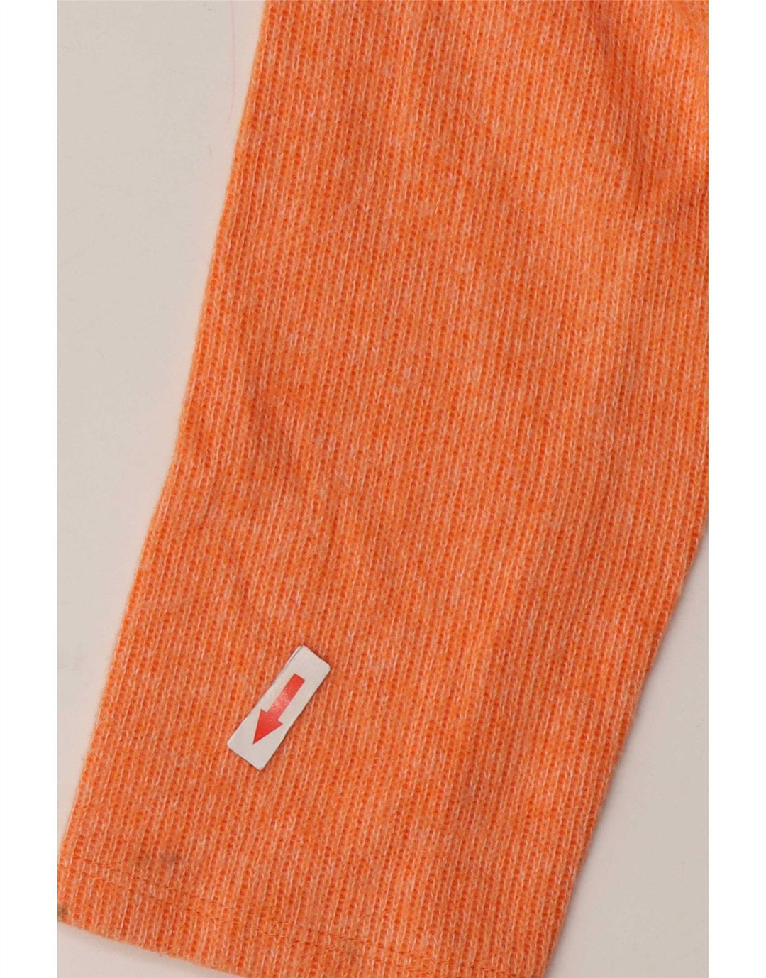 Damski krótki top oversize Zara z długim rękawem, UK 10, mały, pomarańczowy poliester