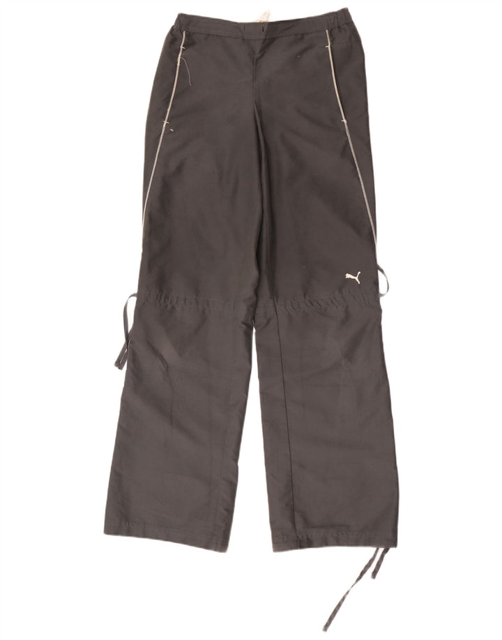 Damskie spodnie dresowe Puma UK 10, małe, szare, poliestrowe