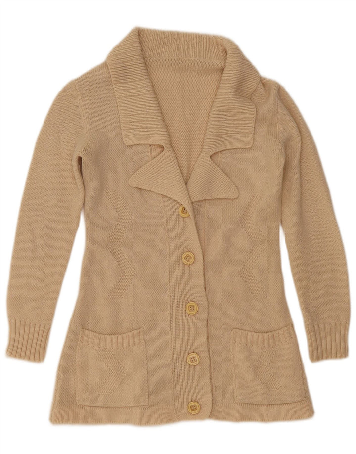 Sweter damski w stylu vintage, UK 12, średni, w kolorze złamanej bieli