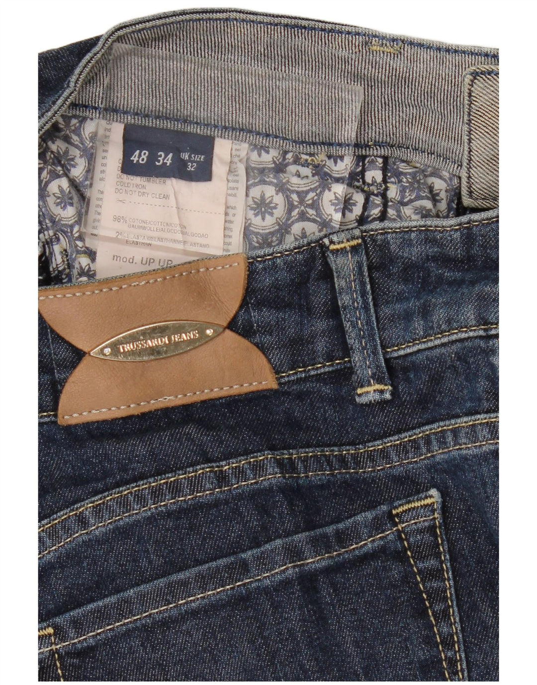 Dżinsy damskie Trussardi W32 L32 Granatowe bawełniane