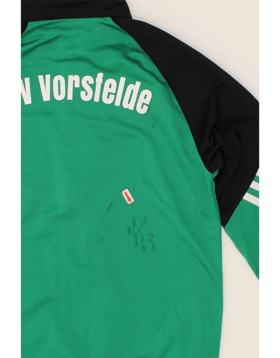 ADIDAS Boys Graphic Tracksuit Top Jacket 11-12 Years Large Green Vintage Adidas and Second-Hand Adidas from Messina Hembry 