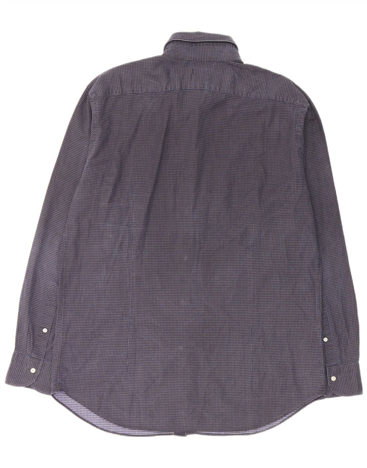 Koszula męska BOOGIE Milano Custom Fit 2XL, granatowa, bawełniana w pepitkę