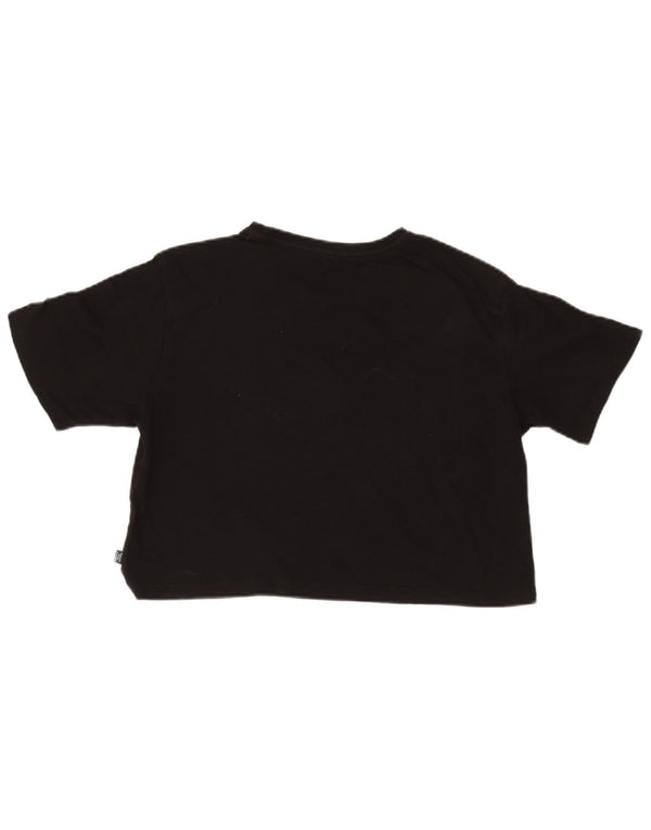 Damska koszulka z krótkim rękawem Puma Crop Graphic Top UK 14 Średnia czarna