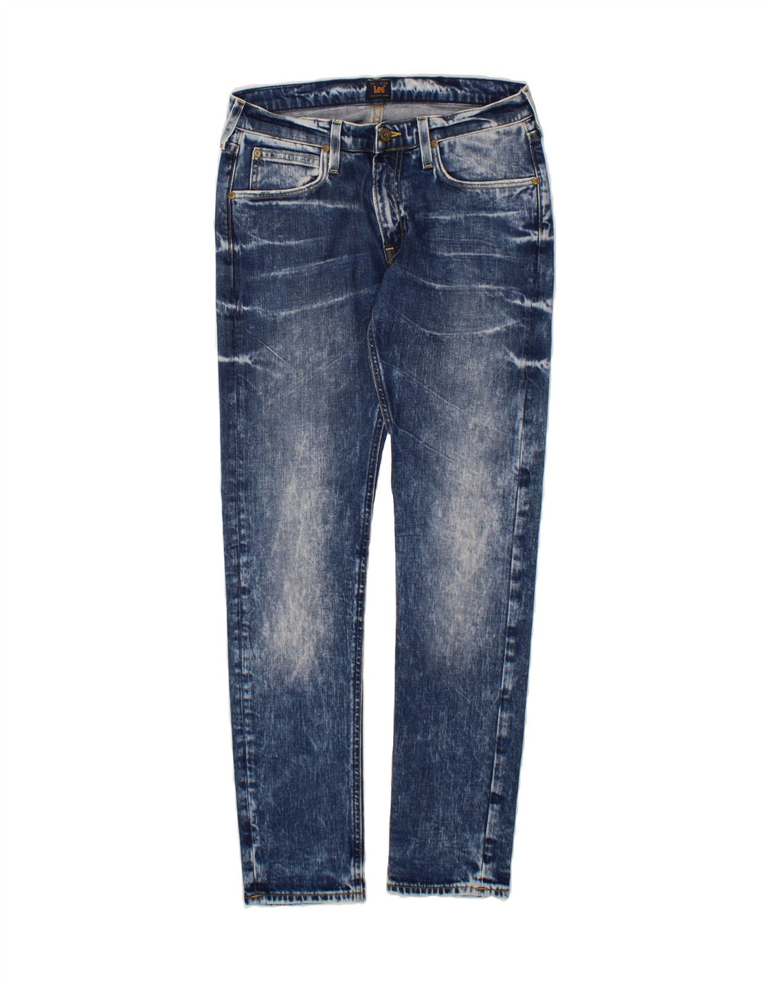 LEE Womens Luke Slim Jeans W30 L32 Blue Tie Dye Cotton Vintage Lee and Second-Hand Lee from Messina Hembry 
