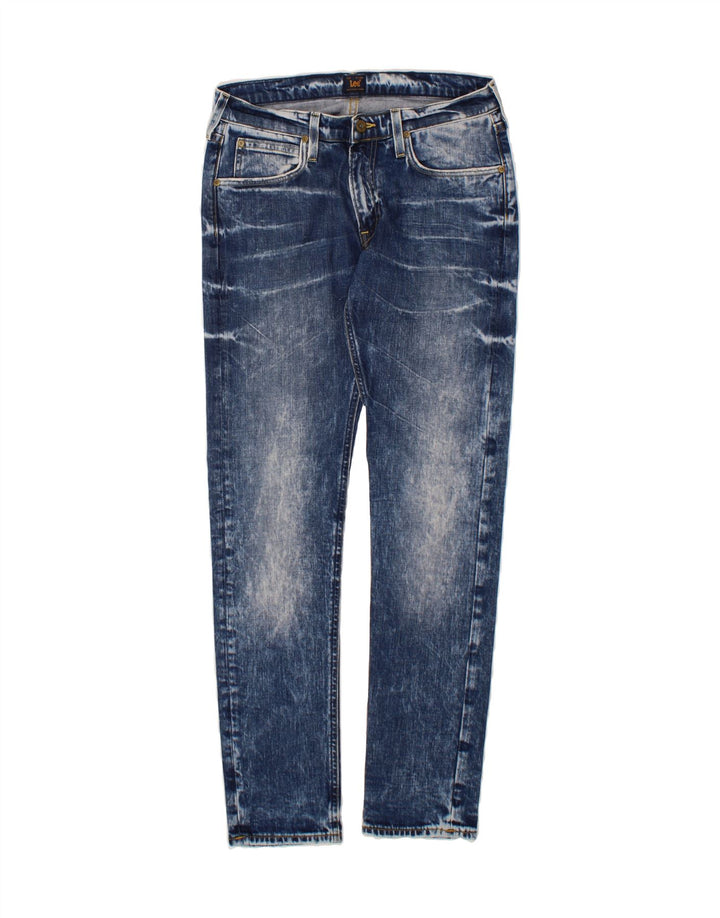 LEE Womens Luke Slim Jeans W30 L32 Blue Tie Dye Cotton Vintage Lee and Second-Hand Lee from Messina Hembry 