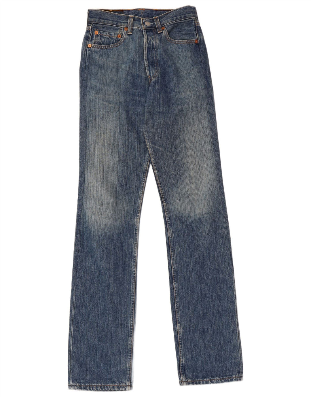 Damskie jeansy LEVI'S 501 Straight W37 L34 Niebieskie bawełniane