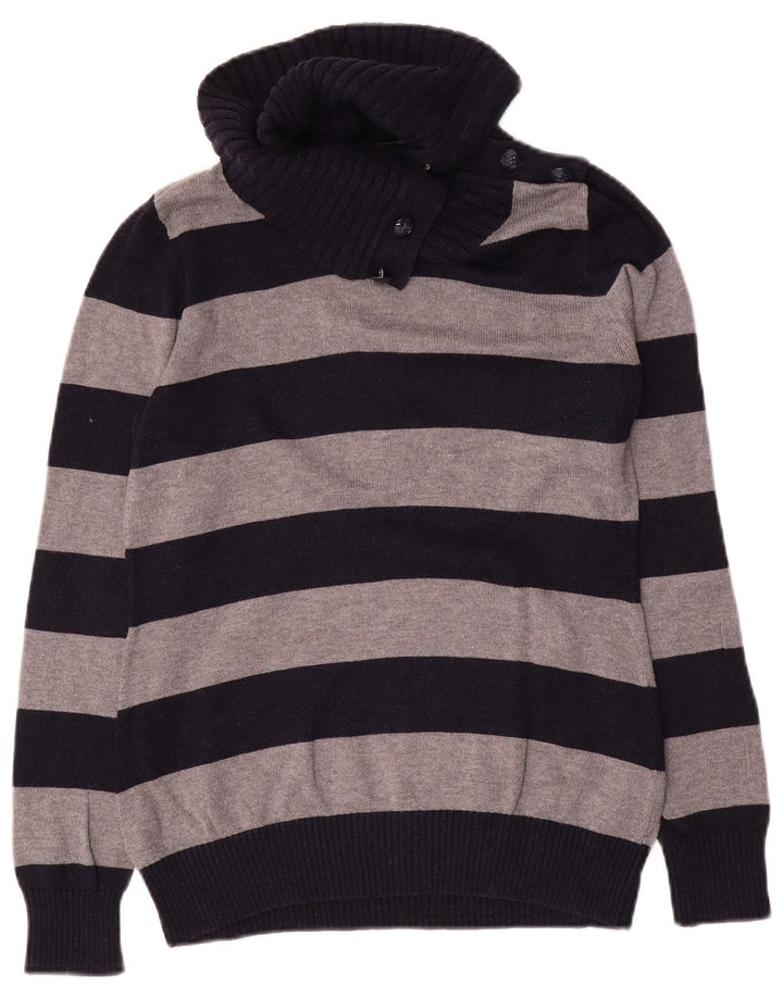 Damski sweter zapinany na guziki Massimo Dutti UK 12 Średni granatowy