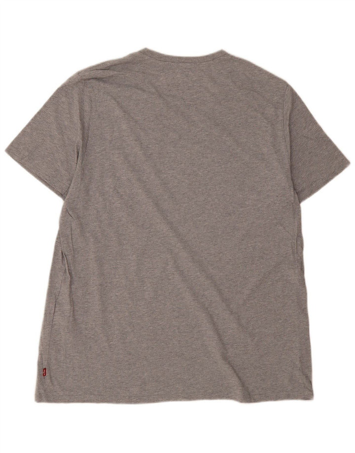 Męski T-shirt z grafiką Levi's Top 2XL Szara bawełna