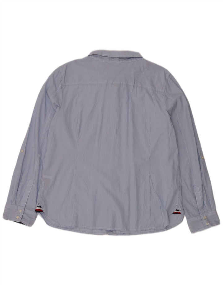 Koszula damska TOMMY HILFIGER UK 20 2XL Niebieska, bawełniana w prążki