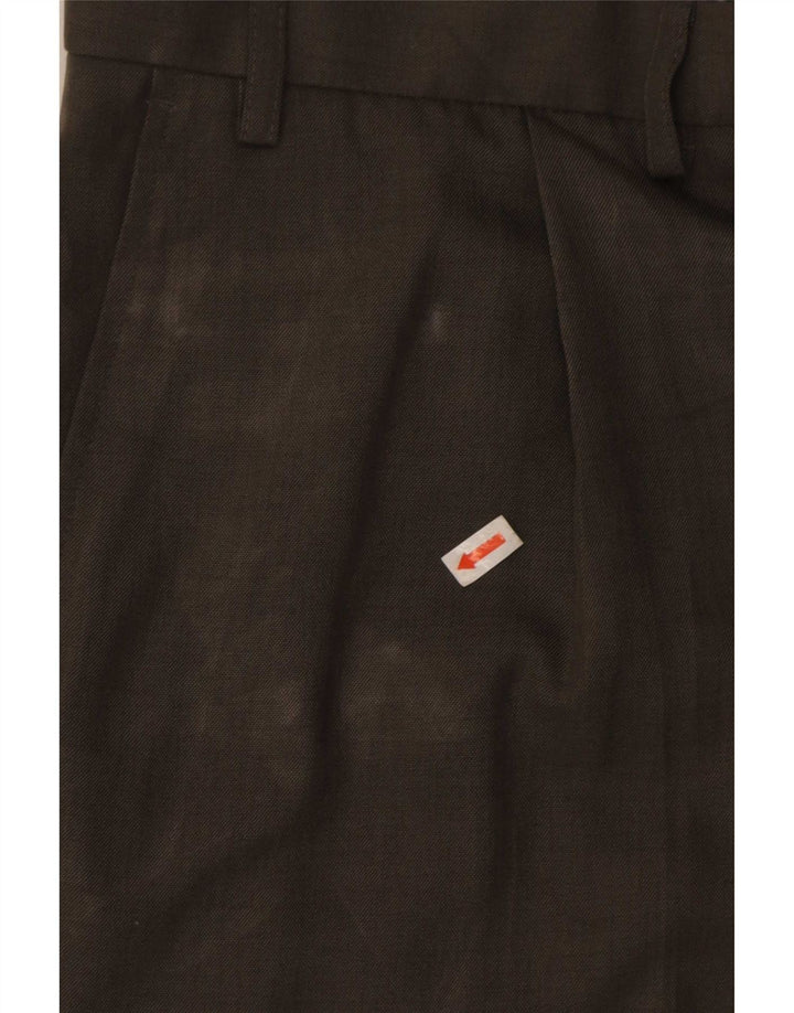 Marks & Spencer Męskie spodnie garniturowe W40 L31 Khaki Poliester