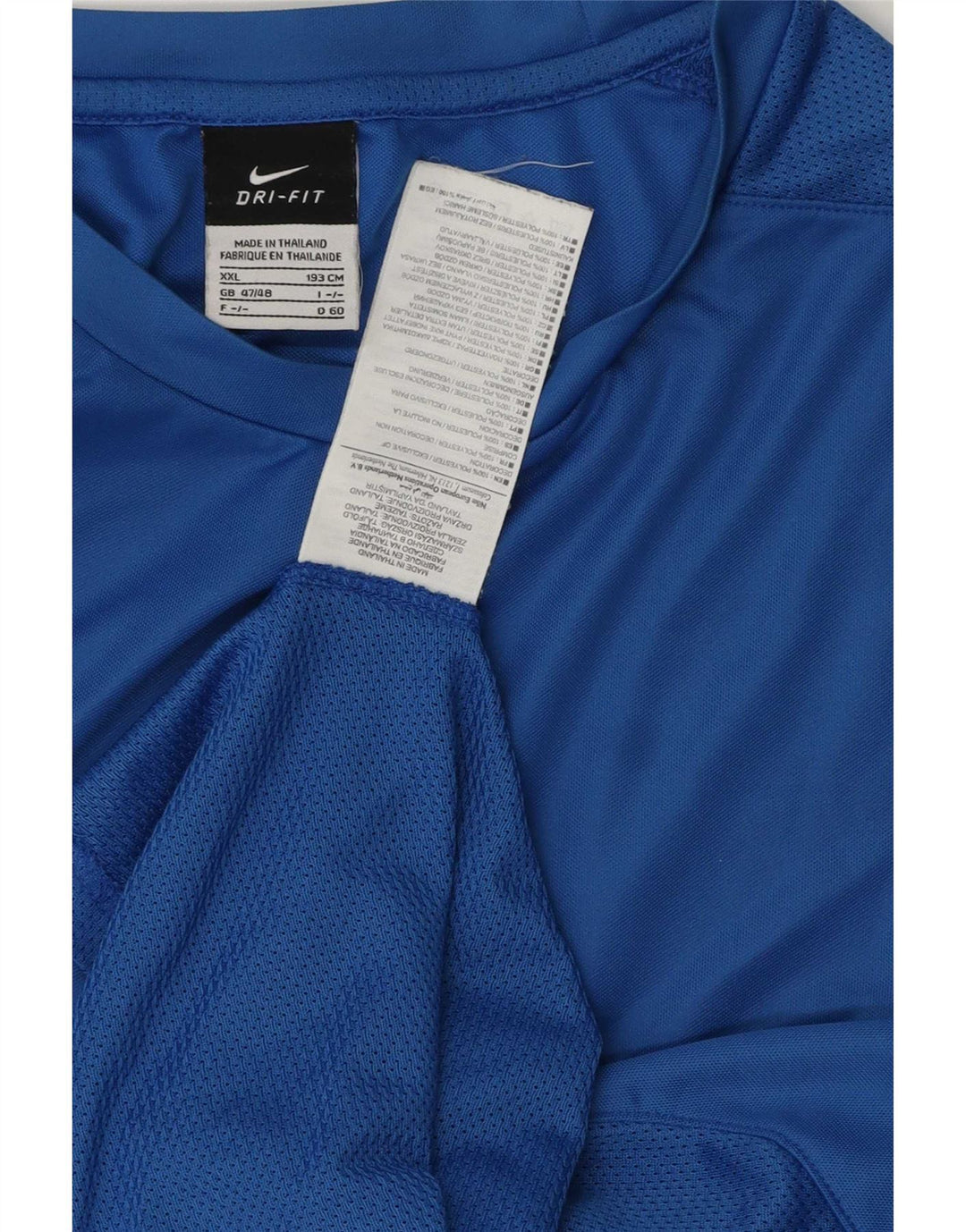 T-shirt męski Nike Top 2XL Niebieski, poliestrowy, sportowy