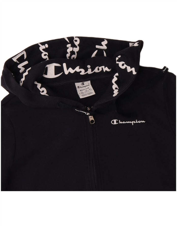 Damski sweter z kapturem i zamkiem CHAMPION UK 14 Średni granatowy, bawełniany