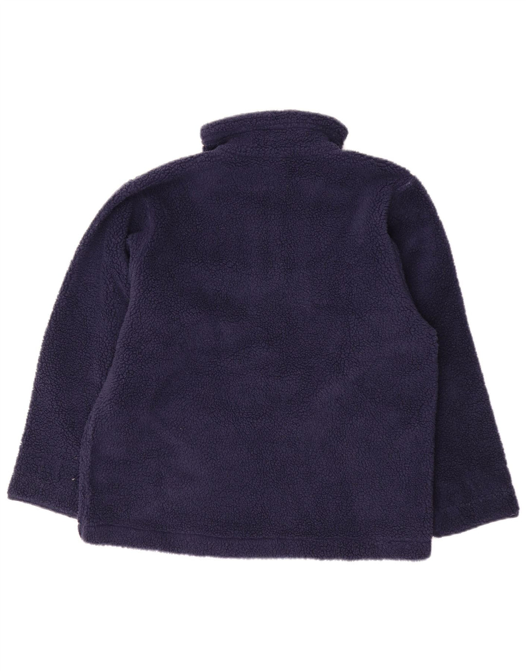 Damski sweter polarowy VINTAGE z zamkiem błyskawicznym UK 16, duży, granatowy Fair Isle