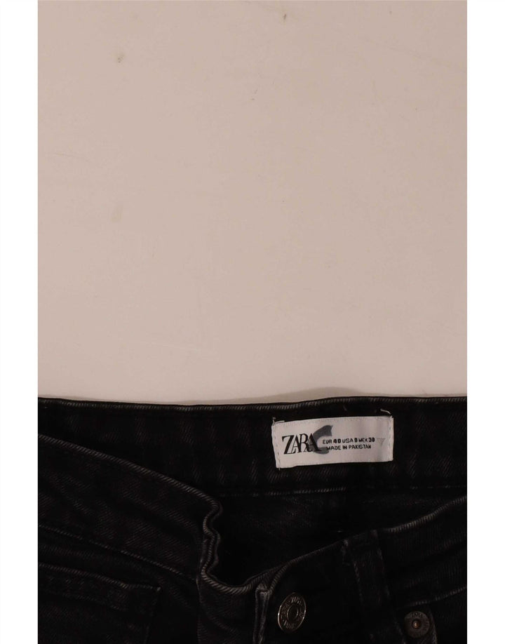 Damskie jeansy proste Zara EU 40 Medium W30 L25 czarne