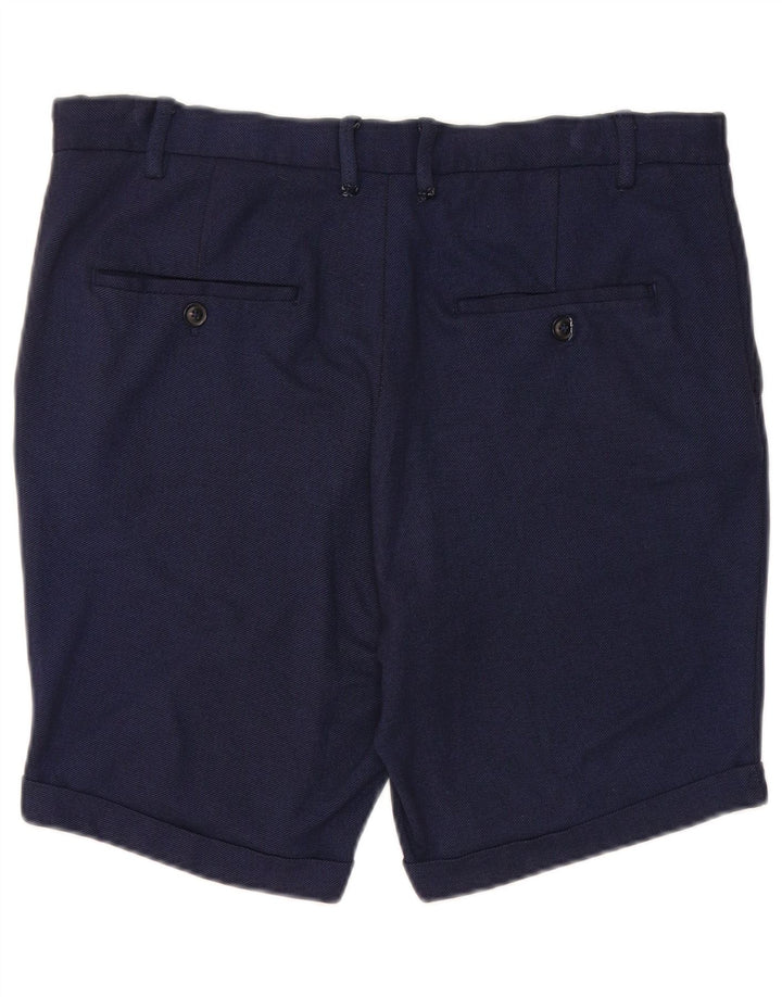 Męskie spodenki Chino Zara EU 42 Large W32 Granatowa wiskoza