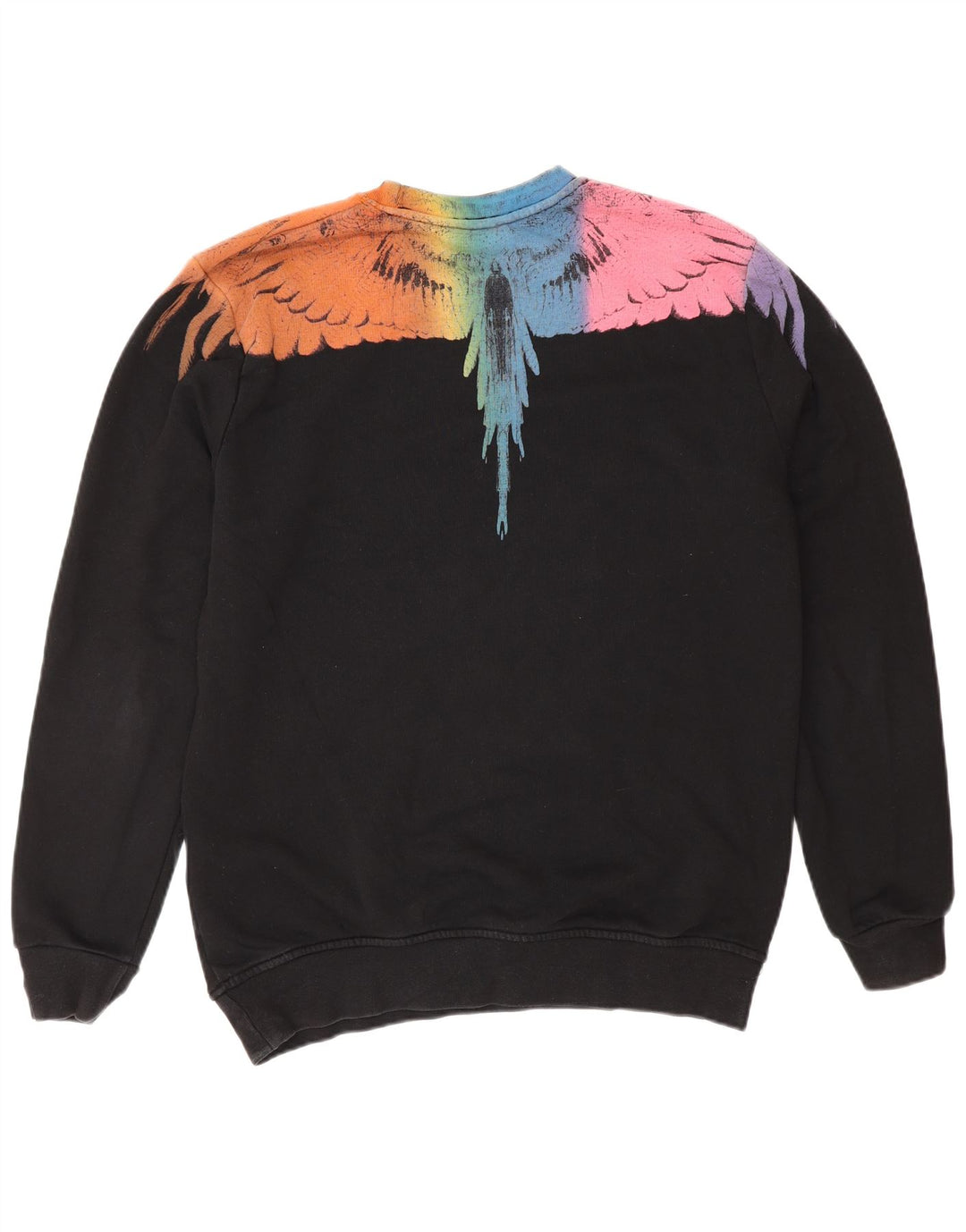 Męski sweter Kappa z grafiką, średni czarny poliester z blokami kolorów