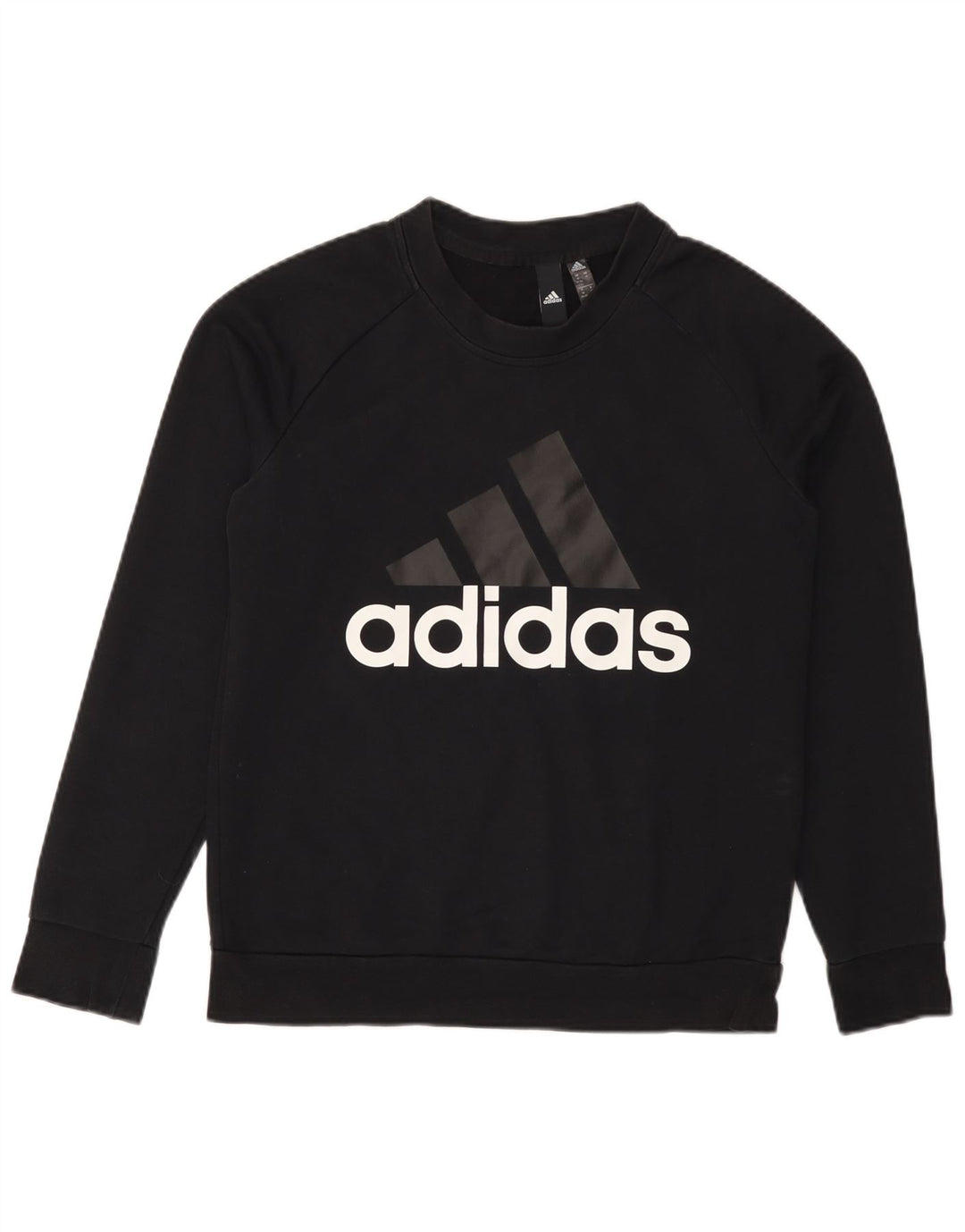 Damska bluza ADIDAS Graphic Jumper UK 12/14 Średnia czarna bawełna