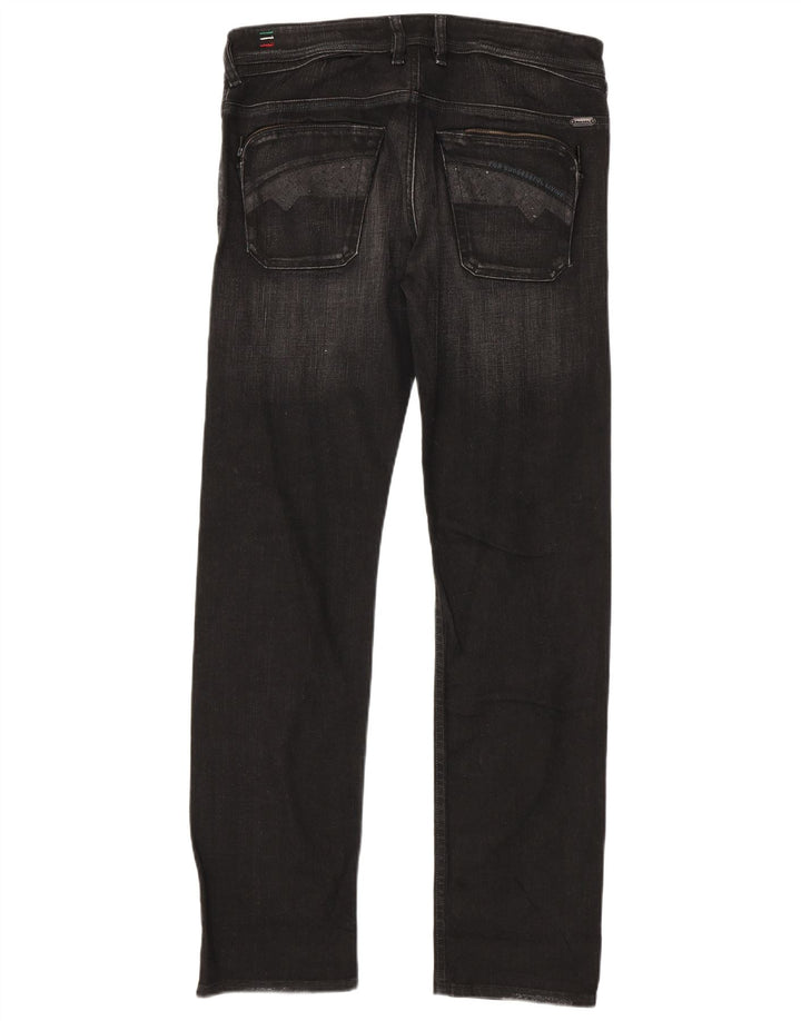 Diesel Męskie Poiak Straight Jeans W32 L34 Czarna bawełna