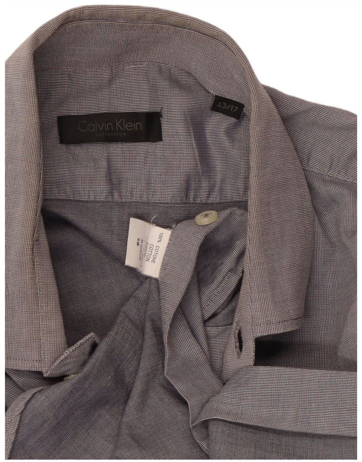 Koszula męska Calvin Klein, rozmiar 43 17 XL, szara bawełna