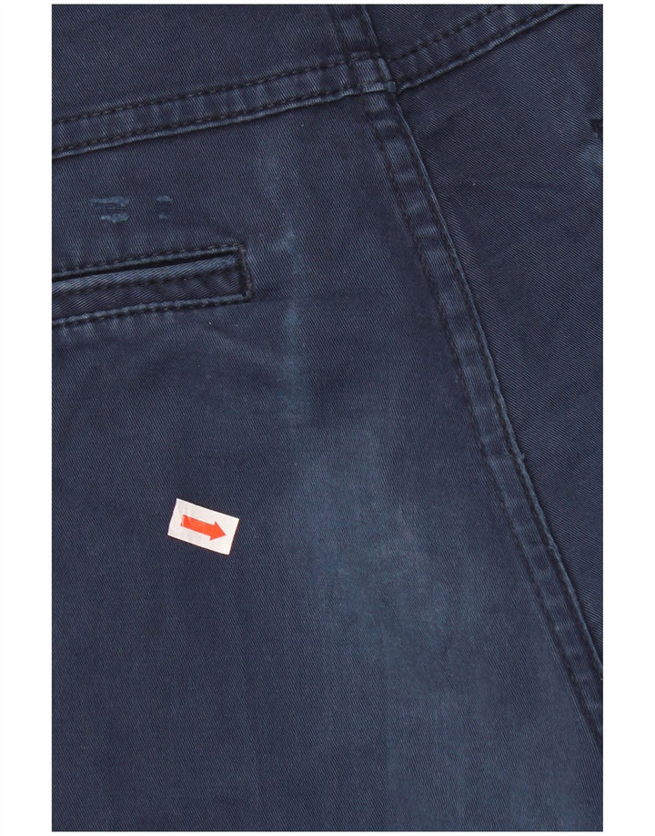 Spodnie chino męskie Zara Slim Fit EU 38 Small W30 L30 Granatowe