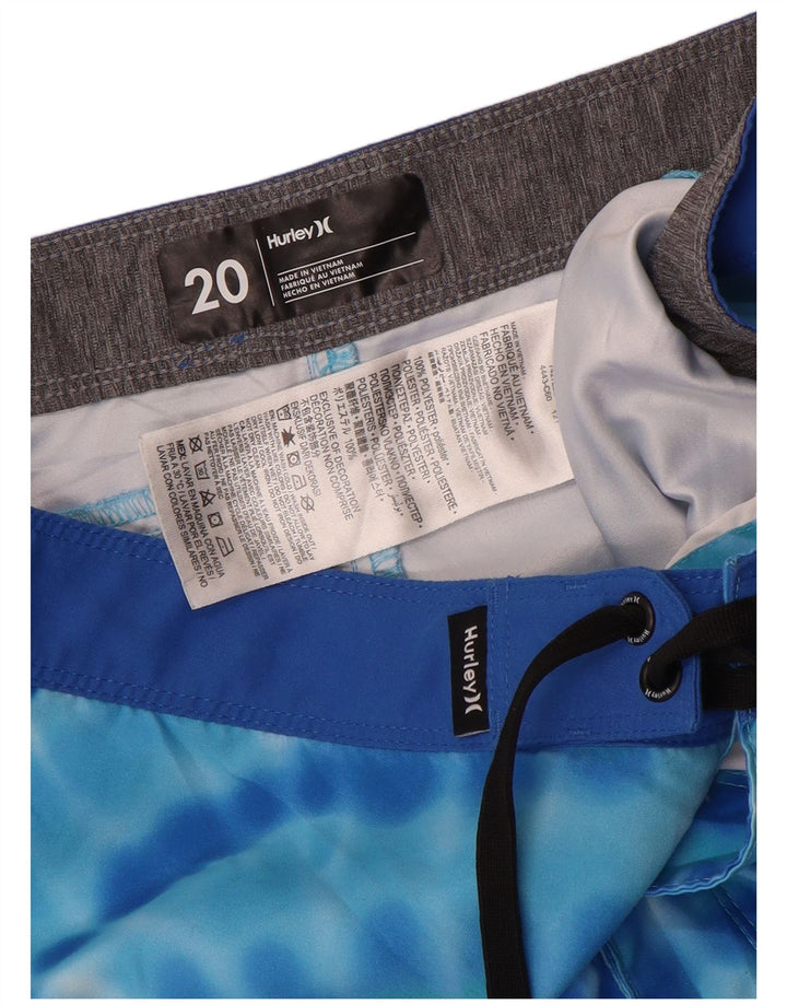 Chłopięce spodenki kąpielowe Hurley 15-16 lat, niebieski, poliestrowy kolor Tie Dye