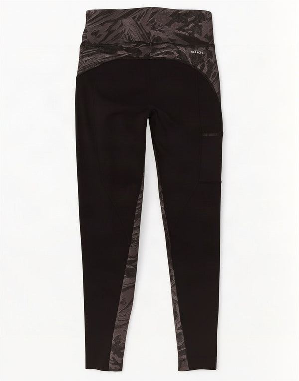Damskie legginsy Adidas Aeroready UK 8/10 Mały czarny nadruk zwierzęcy