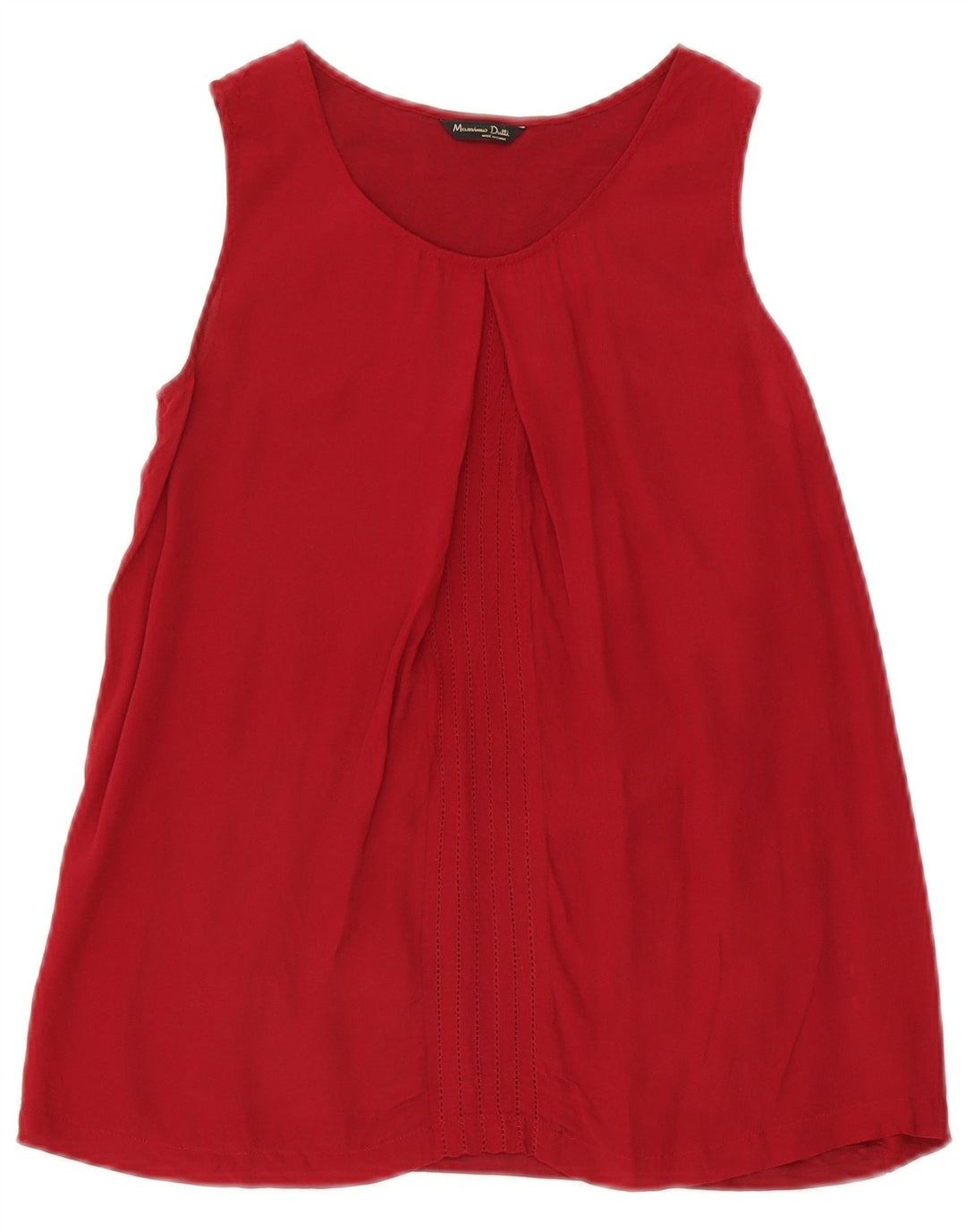 Damska bluzka bez rękawów Massimo Dutti Top UK 10 Small Red