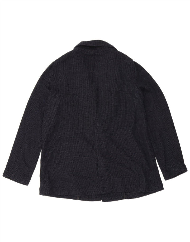 Damska marynarka Zara Oversize zapinana na 1 guzik UK 6 XS Granatowa, poliester